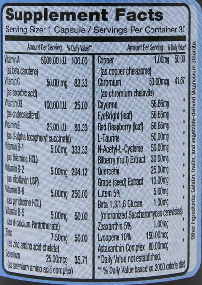 Nsc-24 Beta Glucan Eye-Care Formula, 30 Capsules | Eye Health Support