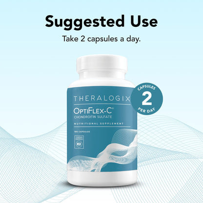 Theralogix OptiFlex-C Chondroitin Sulfate – 180 Capsules (90-Day Supply) – NSF Certified Joint Support