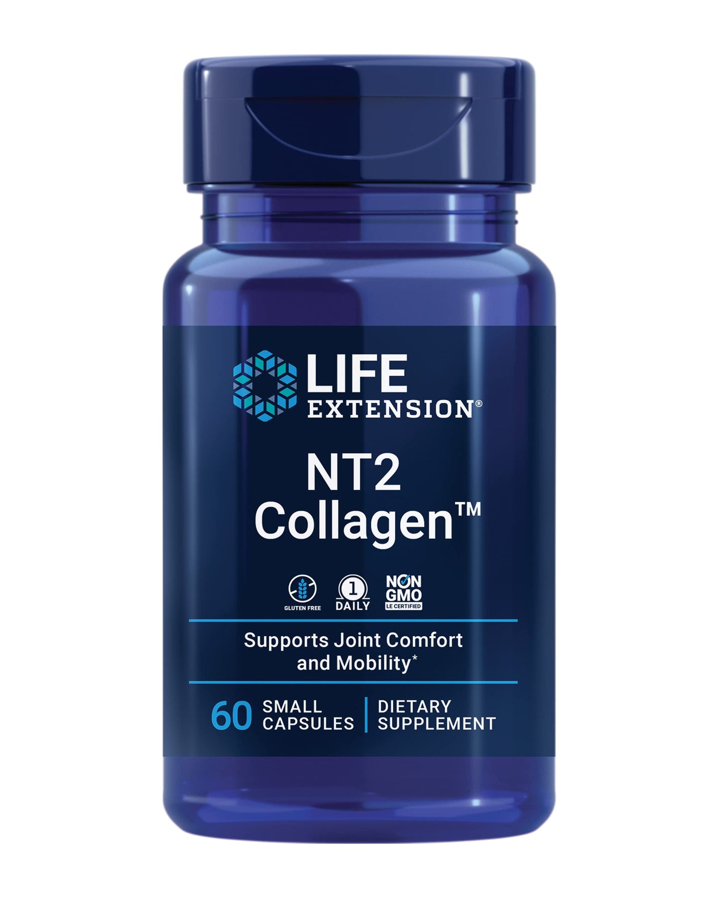 Life Extension NT2 Collagen — Joint Health & Mobility, 60 Small Capsules