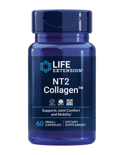Life Extension NT2 Collagen — Joint Health & Mobility, 60 Small Capsules