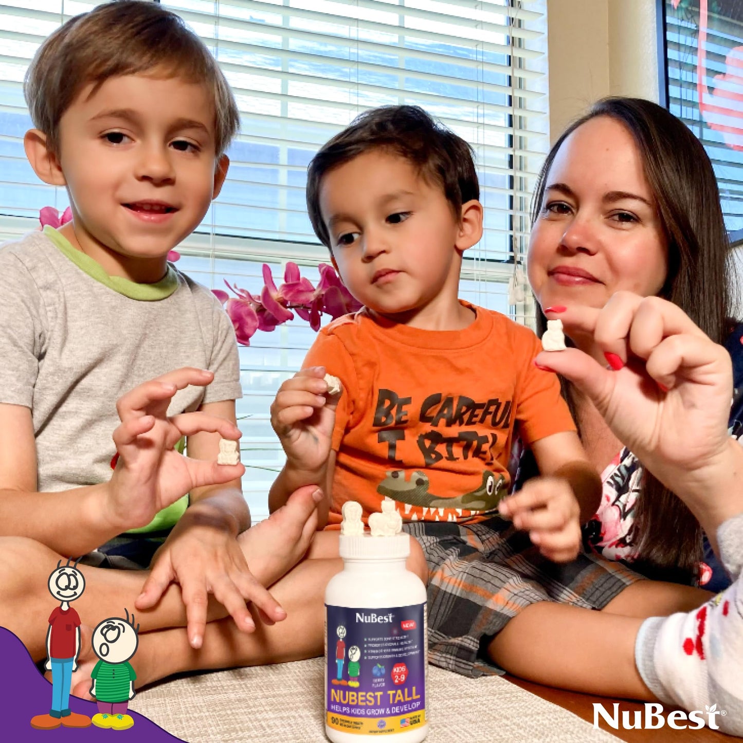 NuBest Tall Kids: Toddler & Kids Vitamins (Ages 2-9) | Bone Strength & Immunity