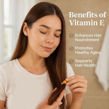 Nu Health Royal Jelly Vitamin E Oil Capsule – Hydrating Skin Serum | 90 Capsules