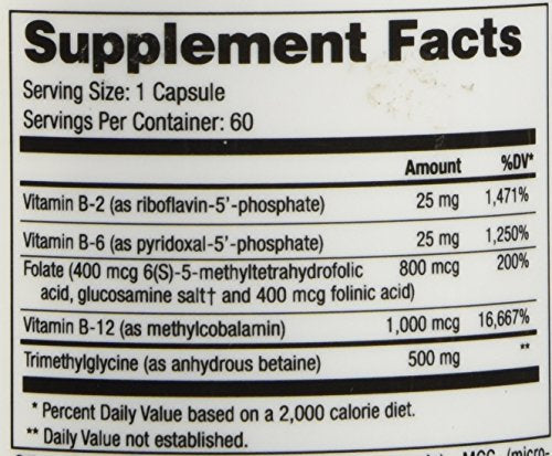 NuMedica Methyl-Plex B 60 Vegetable Capsules | Vitamin B Complex