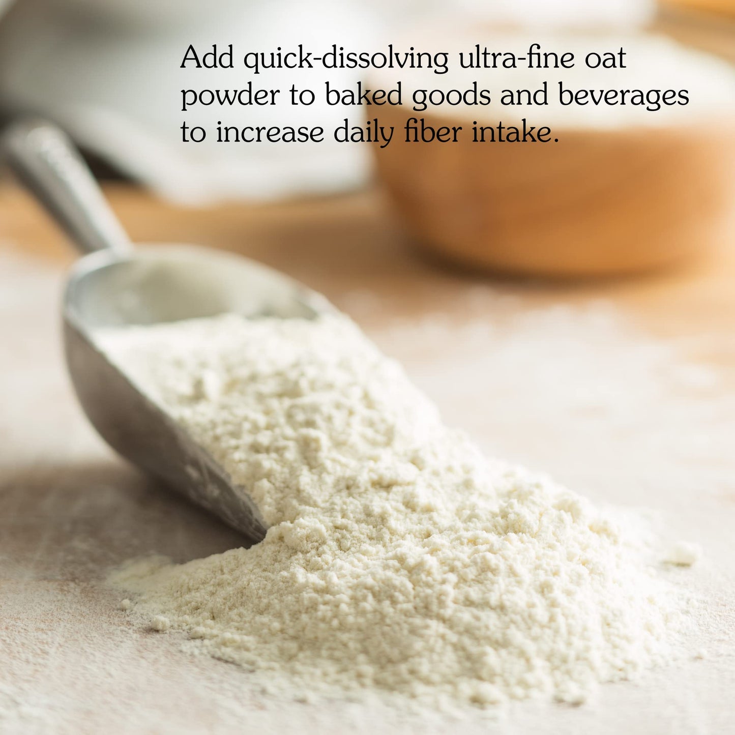NuNaturals Oat Fiber Powder - All Natural, Non-GMO, Digestive Health, 5 lbs