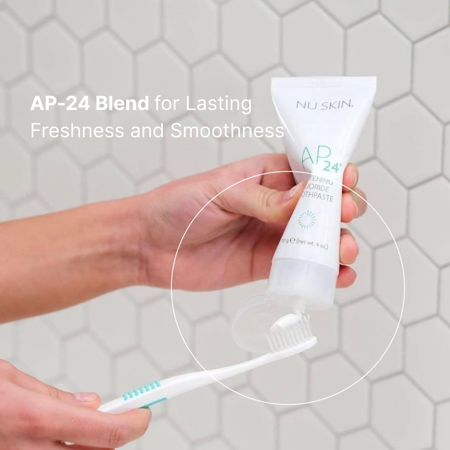 Nu Skin AP 24 Whitening Toothpaste - Vanilla Mint, 4 oz, 2 Pack | AP 24 Blend