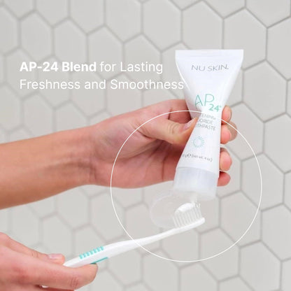 Nu Skin AP 24 Whitening Toothpaste - Vanilla Mint, 4 oz, 2 Pack | AP 24 Blend
