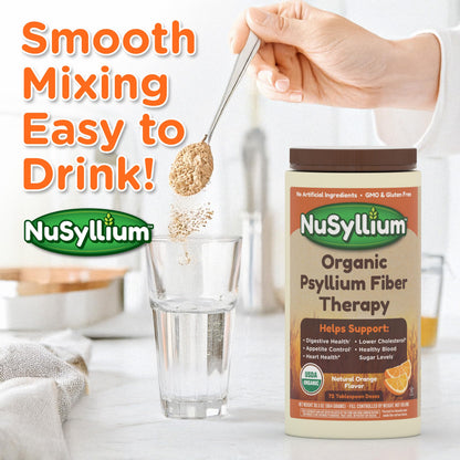 NuSyllium Organic Psyllium Husk Powder – USDA Organic, 21 oz, 85 Servings