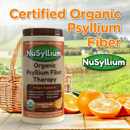 NuSyllium Organic Psyllium Husk Powder – USDA Organic, 21 oz, 85 Servings