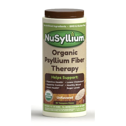 NuSyllium Organic Psyllium Husk Powder – USDA Organic, 21 oz, 85 Servings