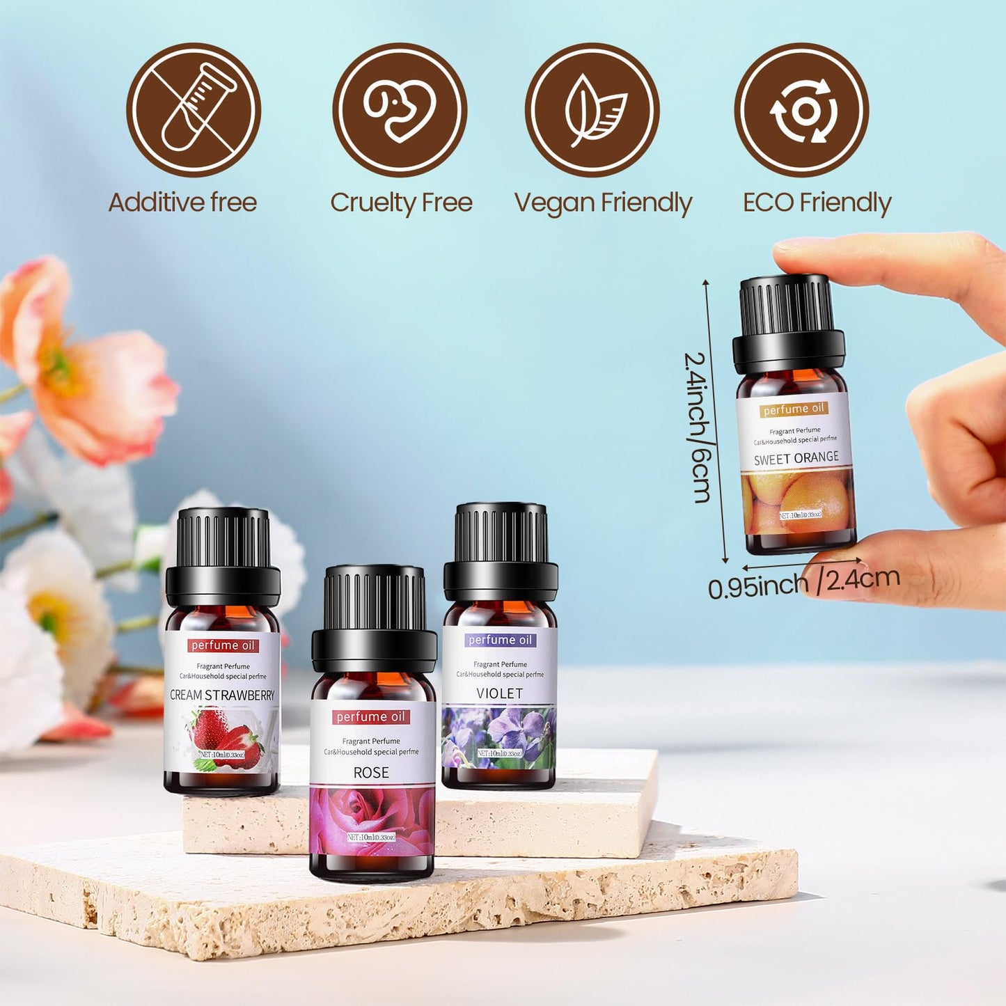 Nuanchu 108 Pcs Essential Oils Set 10ml – Diffuser Fragrance Kit (36 Scents)