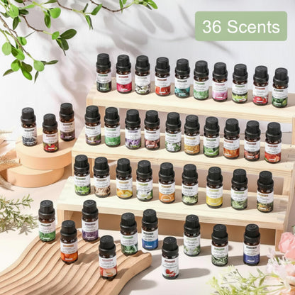 Nuanchu 108 Pcs Essential Oils Set 10ml – Diffuser Fragrance Kit (36 Scents)