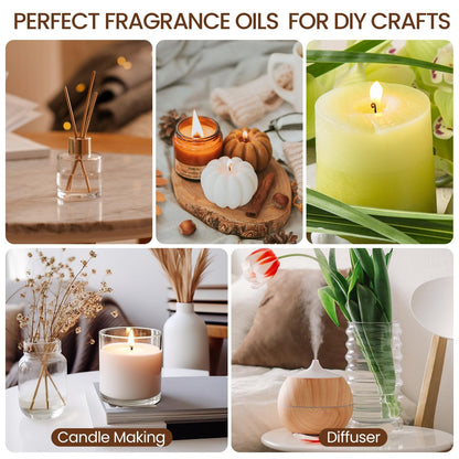 Nuanchu 108 Pcs Essential Oils Set 10ml – Diffuser Fragrance Kit (36 Scents)