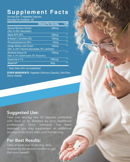 NuClarity - Premium Nootropic Brain Supplement for Focus & Clarity