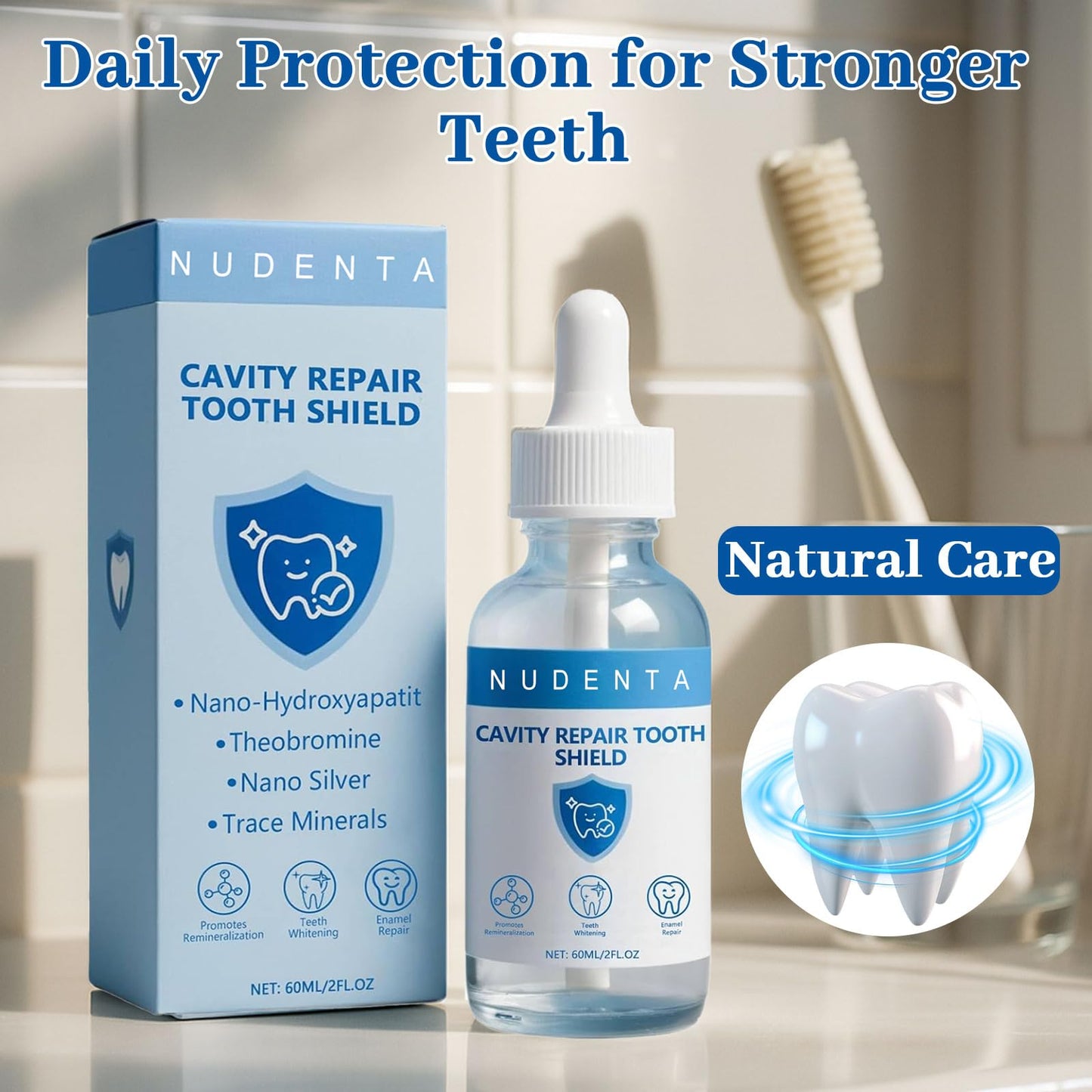 Nudenta Odontic Repair - Nano HA Tooth Armor for Cavity Repair