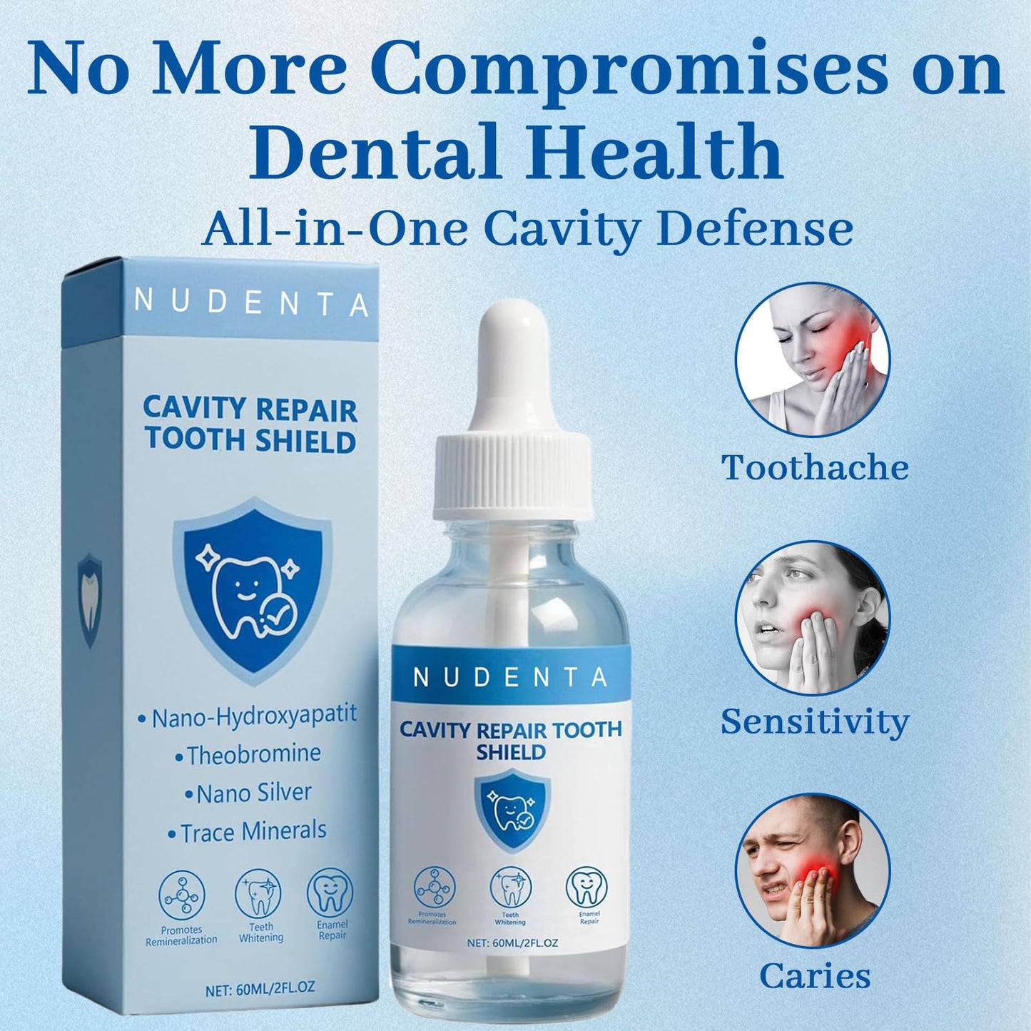 Nudenta Odontic Repair - Nano HA Tooth Armor for Cavity Repair