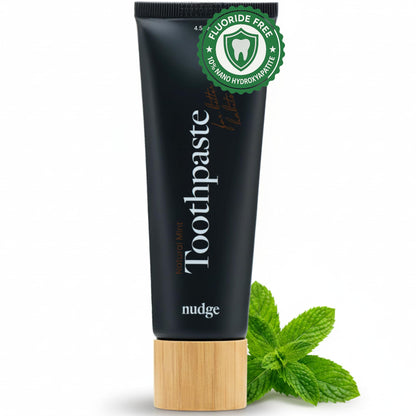 Nudge Nano Hydroxyapatite Toothpaste 4oz – Remin+ Formula (Vitamin E), Fluoride-Free