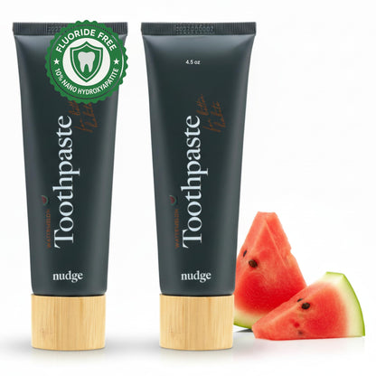 Nudge Nano Hydroxyapatite Toothpaste – Watermelon, Fluoride & SLS Free (Pack of 2)