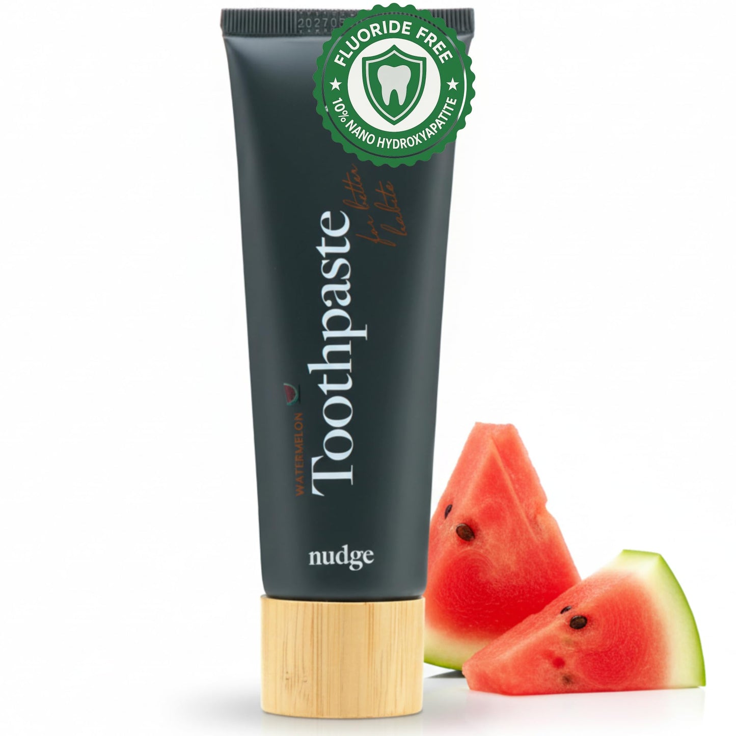 Nudge 10% Nano Hydroxyapatite Toothpaste – Watermelon Remin+ (Fluoride & SLS-Free) 4 oz