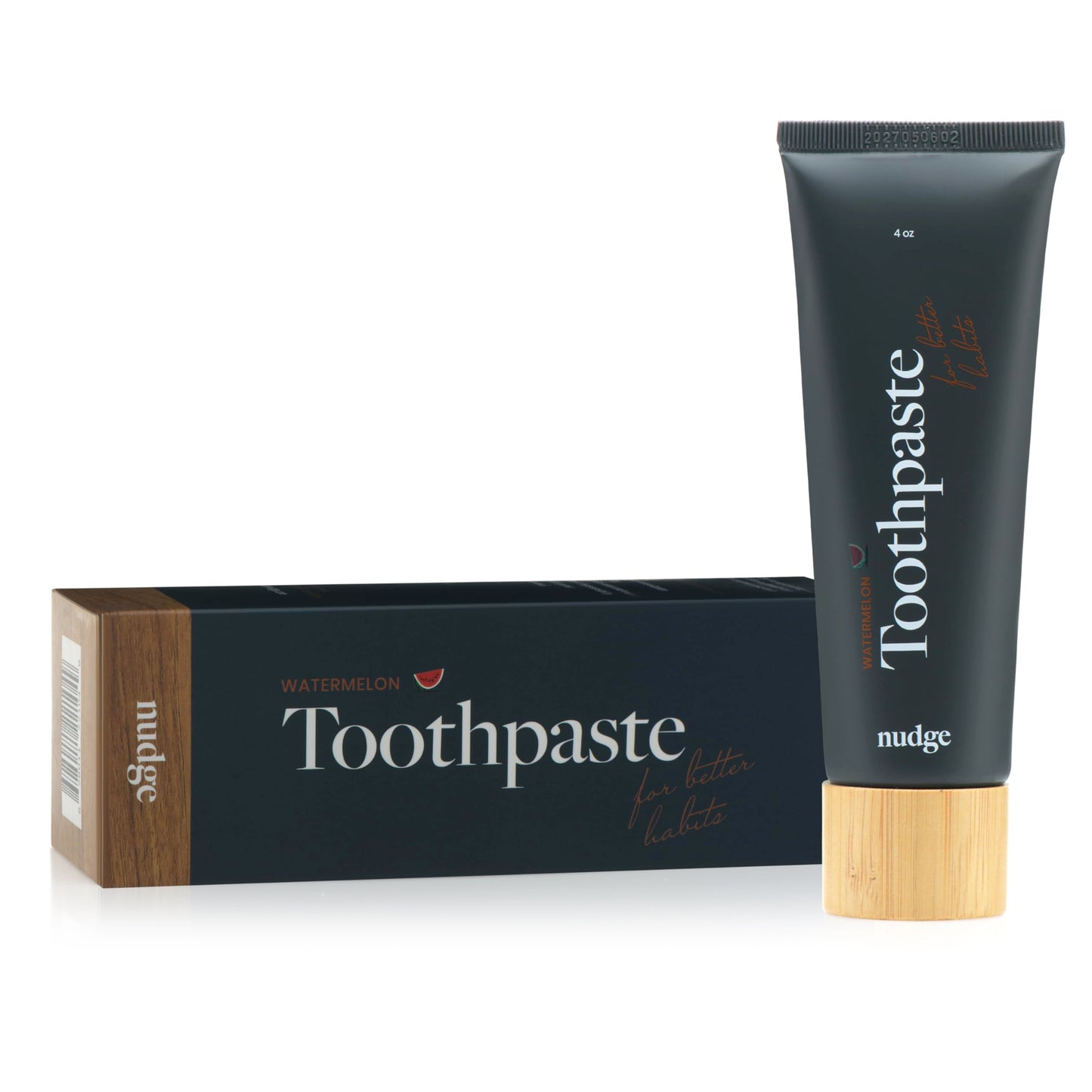 Nudge 10% Nano Hydroxyapatite Toothpaste – Watermelon Remin+ (Fluoride & SLS-Free) 4 oz