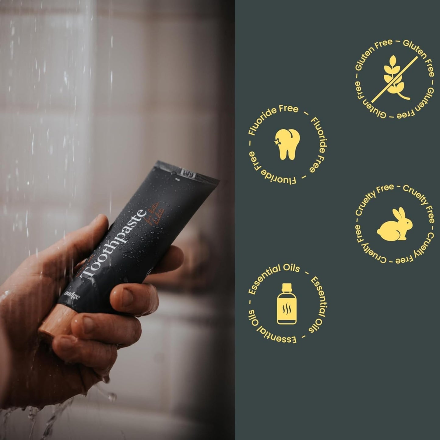 Nudge 10% Nano Hydroxyapatite Toothpaste – Watermelon Remin+ (Fluoride & SLS-Free) 4 oz