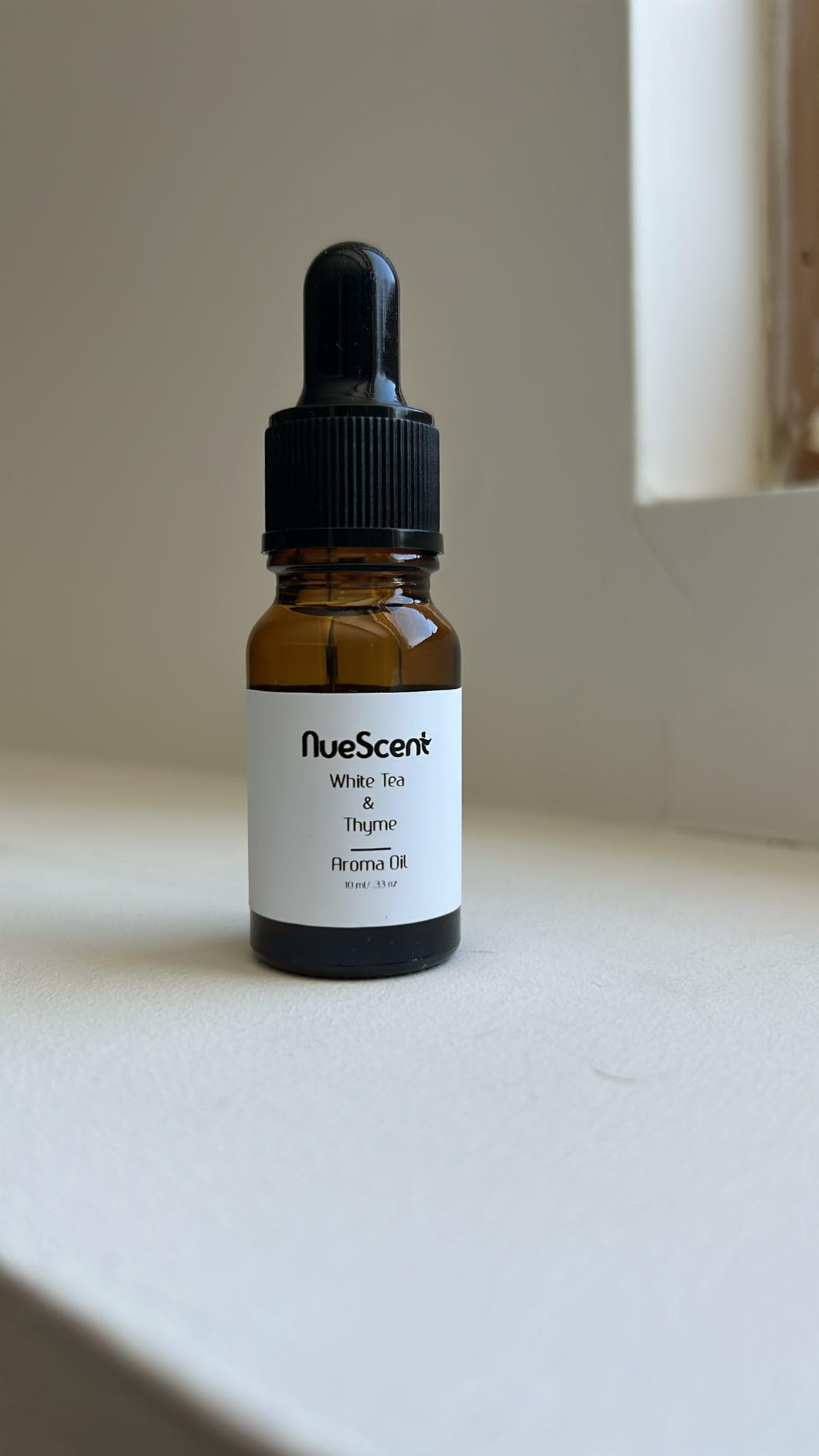 NueScent White Tea & Thyme Aroma Oil for Scent Diffusers – Vegan, Non-GMO, Cruelty Free