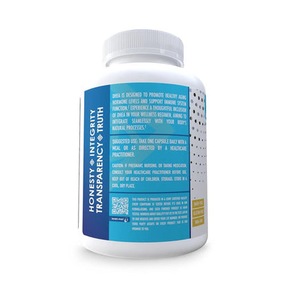 NuEthix DHEA 25mg for Women & Men - Grapefruit Extract, 60 Servings, Sugar Free, Gluten Free, Non-GMO