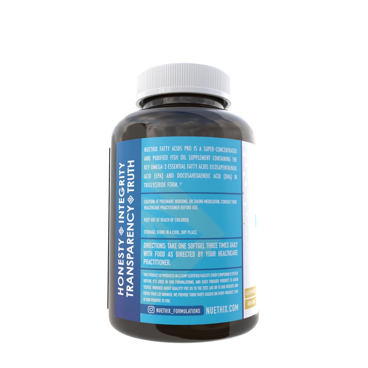 NuEthix Formulations Fatty Acids Pro EPA-DHA Fish Oil - 90 Gel Capsules