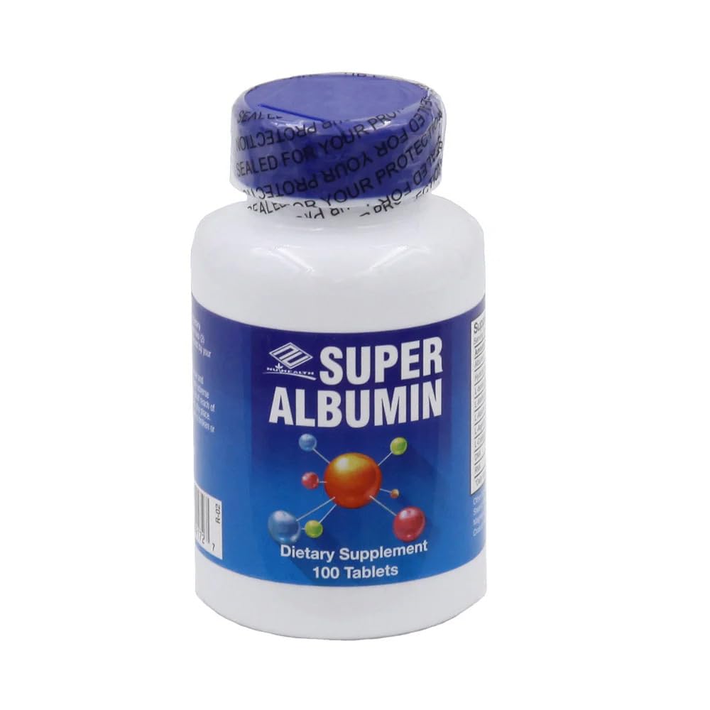 NuHealth Super Albumin (100 Tablets) - Nutritional Supplement