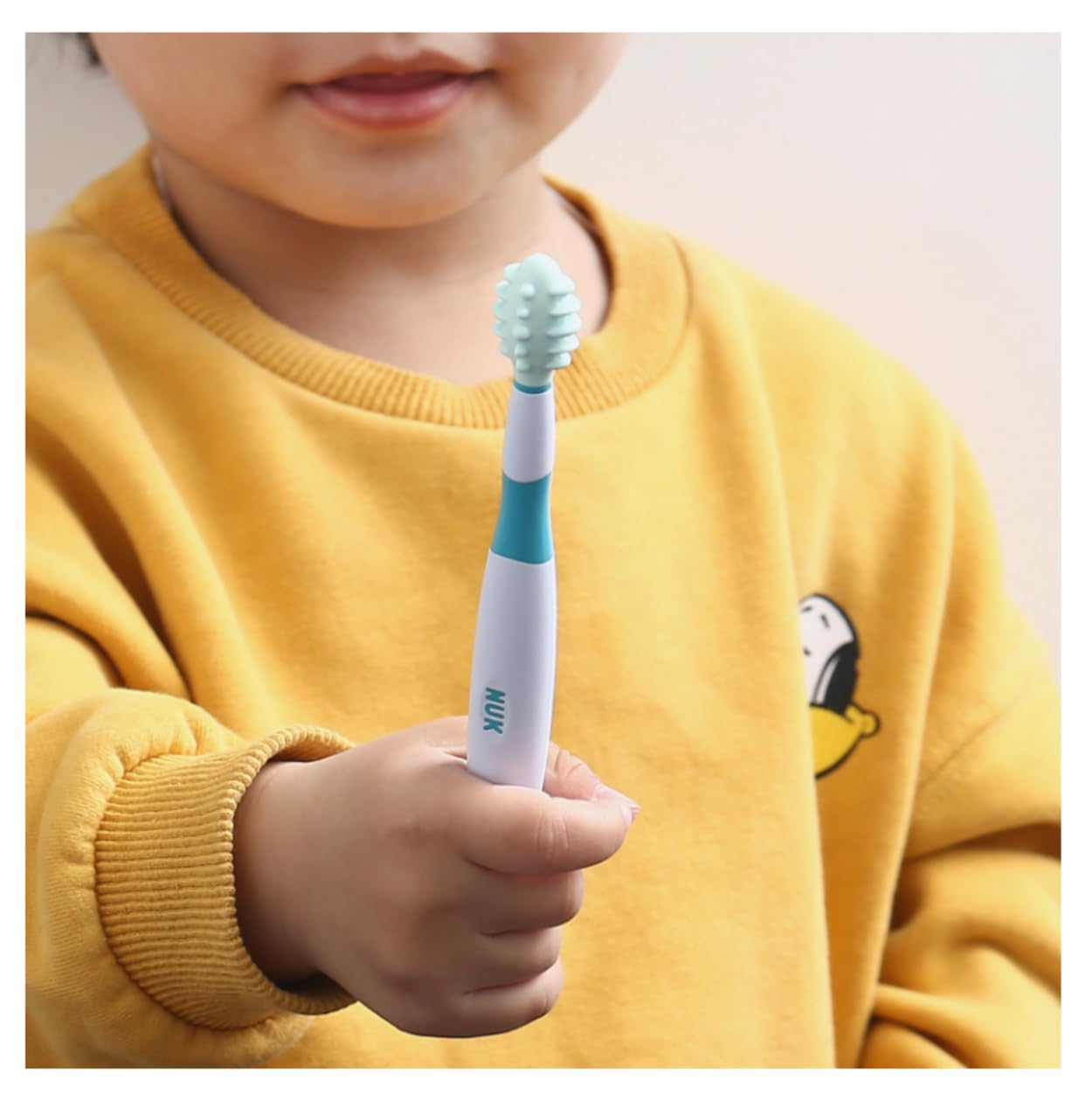 NUK Massage Brush | Pack of 1 | Made in Germany | White