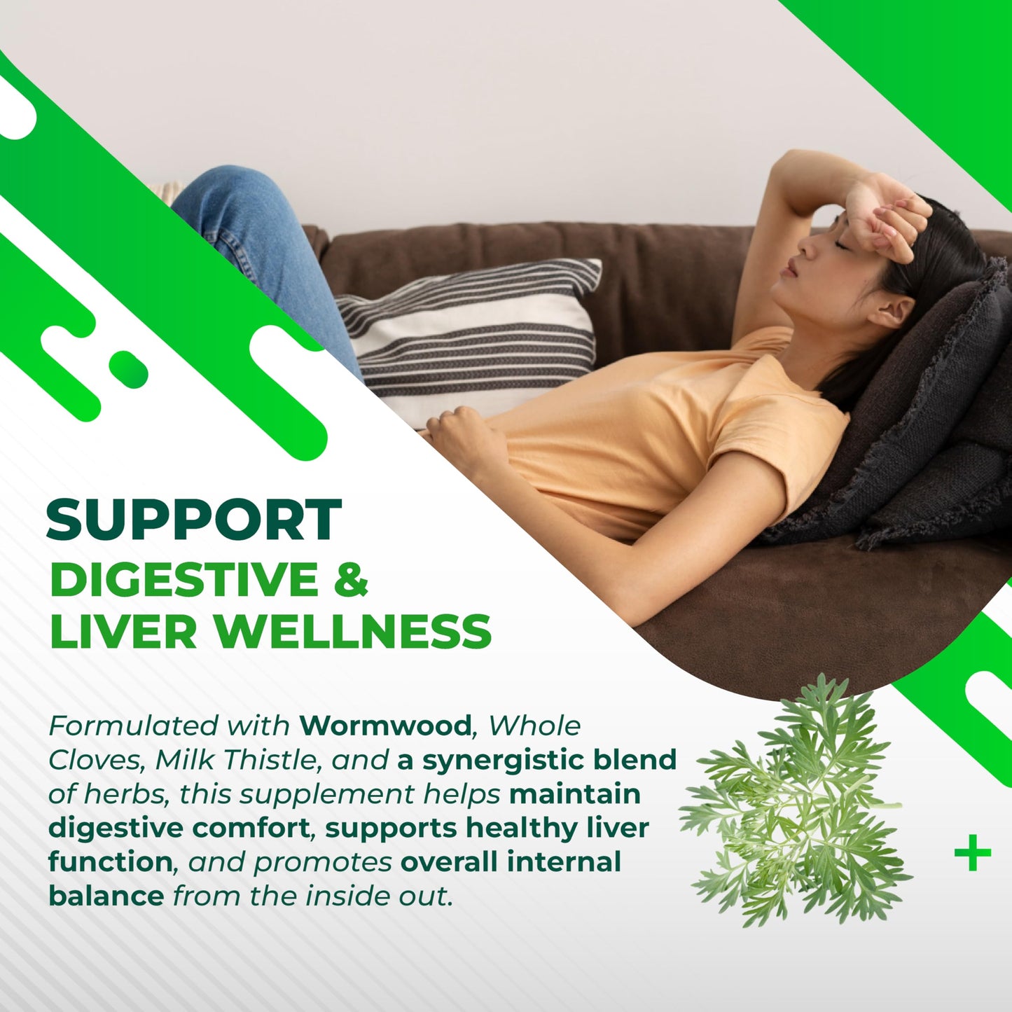 NURAFUSE Wormwood, Cloves & Milk Thistle – Liver & Digestive Support