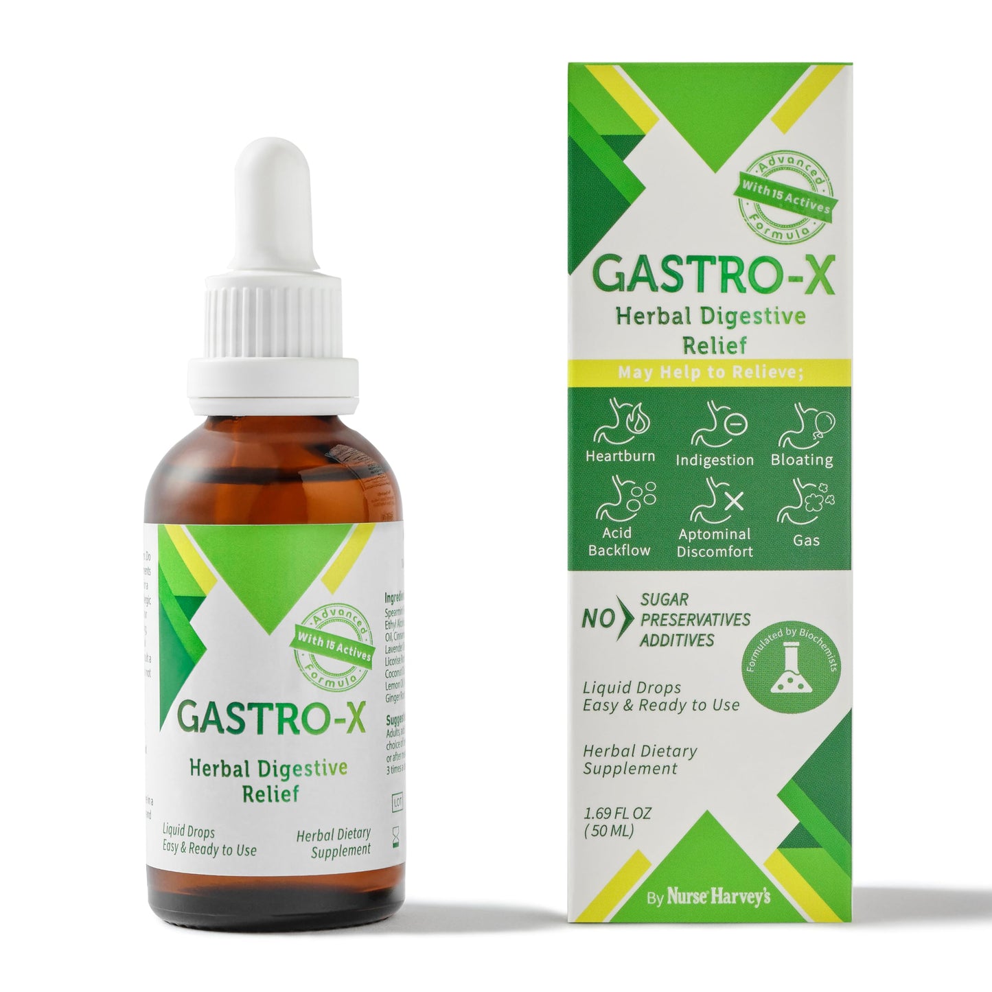 Nurse Harvey's Gastro-X – Herbal Stomach Care Drops (50ml) – Sugar-Free