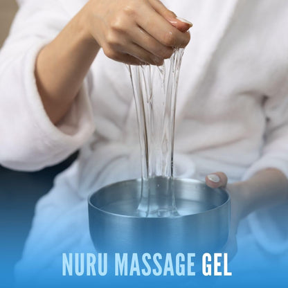 Nuru Massage Therapy Gel | Colorless & Unscented | Water-Based Nuru Gel 33.8 Fl Oz with Aloe Vera, Seaweed, Green Tea, Liquorice & Vitamin B5