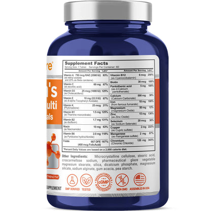 NusaPure Women's One-a-Day Multi Vitamins & Minerals – 60 Tablets, Lab-Tested, Non-GMO