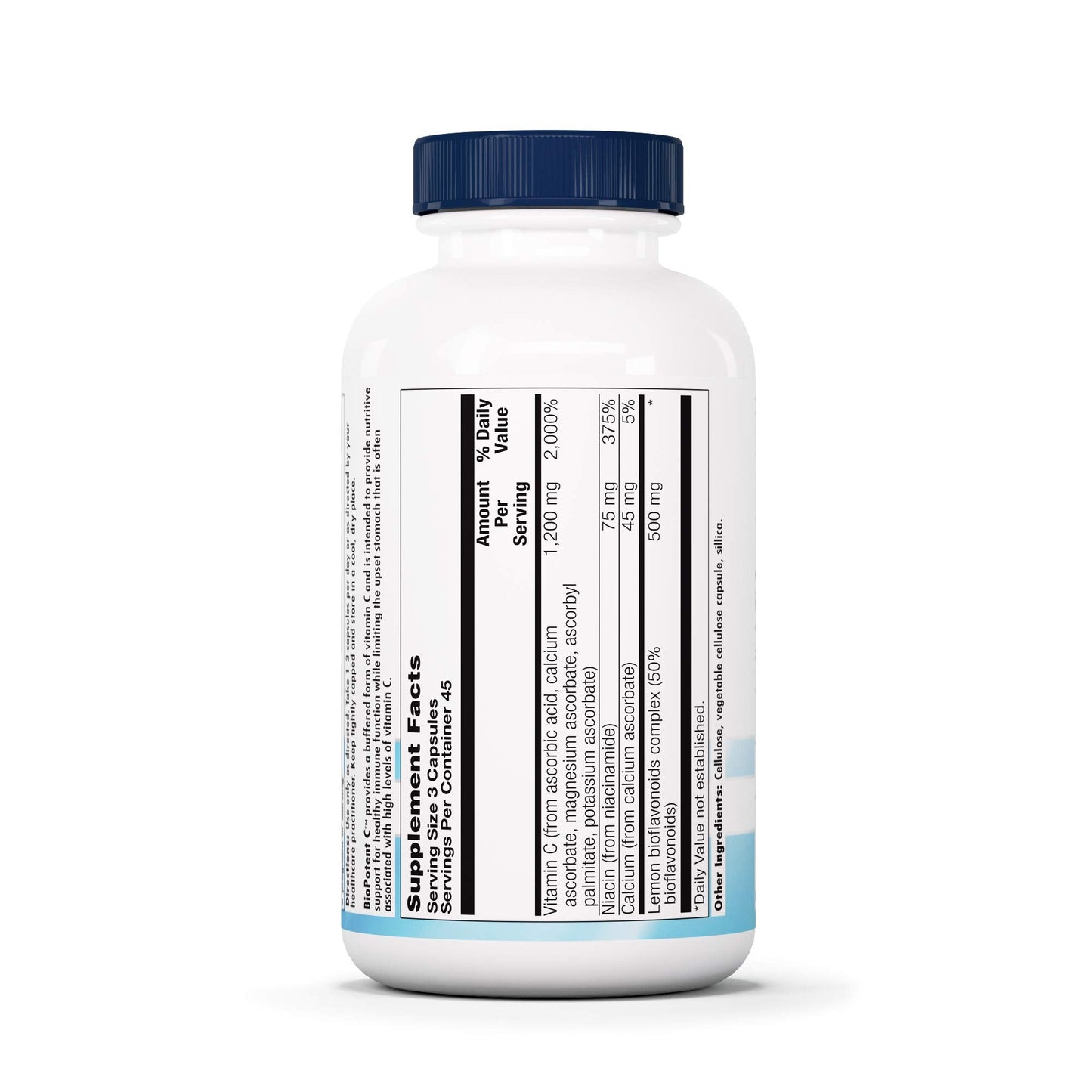 Nutra BioGenesis BioPotent C Vitamin C Capsules – Immune Support, 1200 mg, Vegan, 135 Vegetarian Capsules