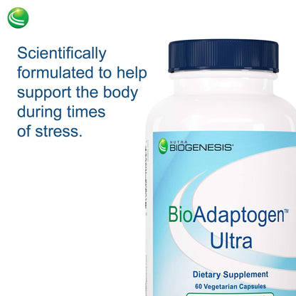 Nutra BioGenesis Bioadaptogen Ultra - Adaptogens for Stress Support (60 Caps)