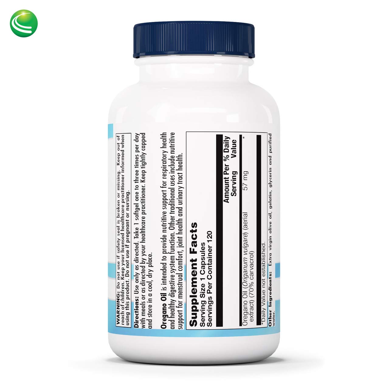 Nutra Biogenesis Oregano Oil Softgels – 70% Carvacrol, Natural Oregano Extract for Wellness Support (120 Softgels)