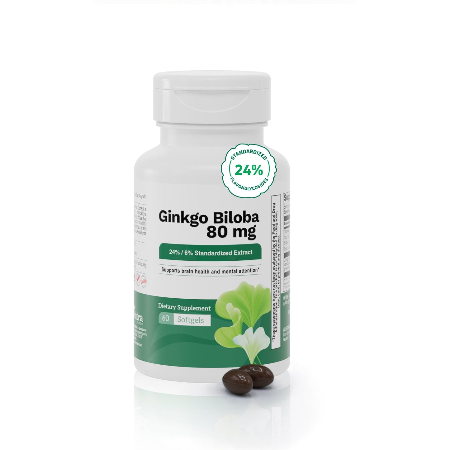 Nutra Nutrition Ginkgo Biloba 80 mg – Cognitive Support & Memory