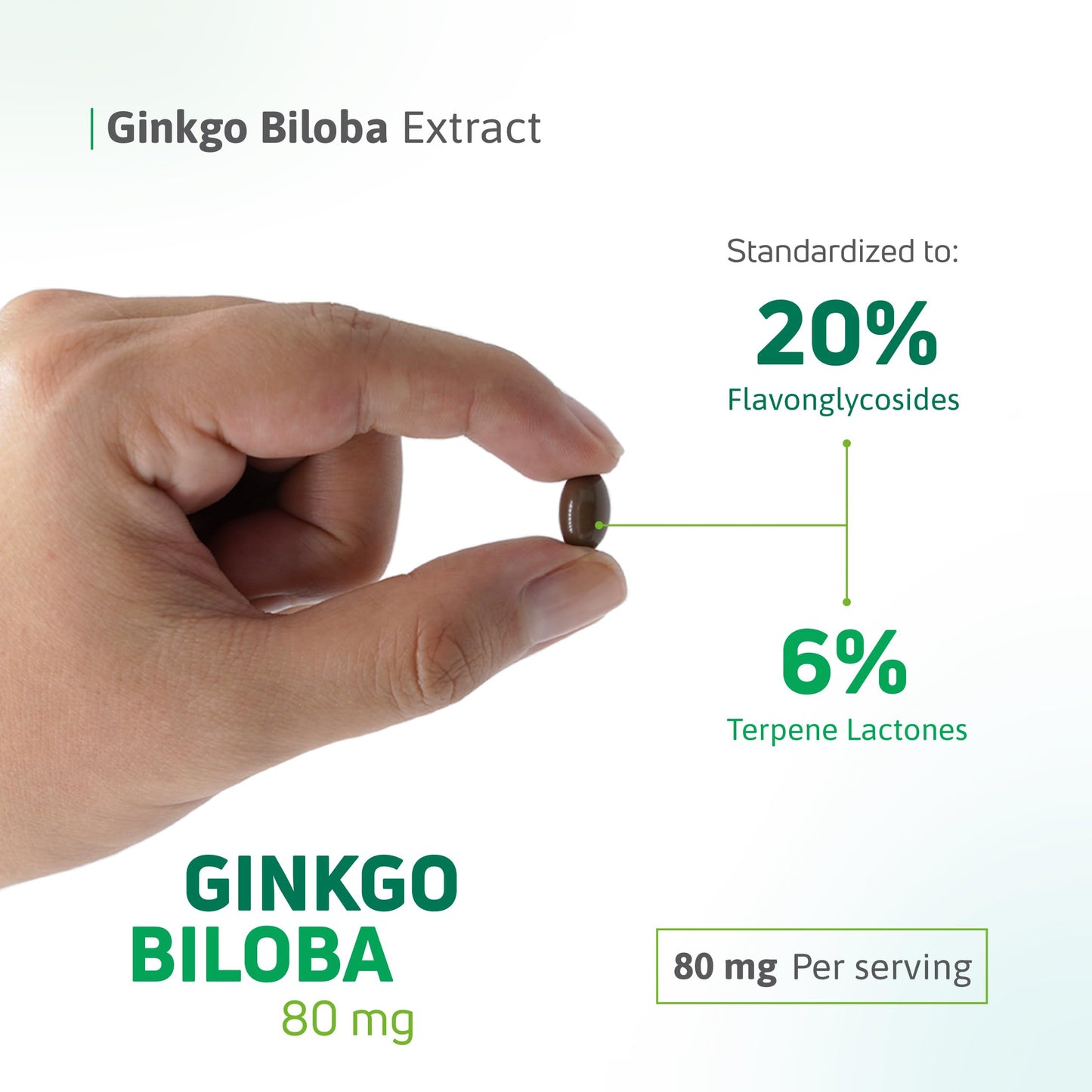 Nutra Nutrition Ginkgo Biloba 80 mg – Cognitive Support & Memory