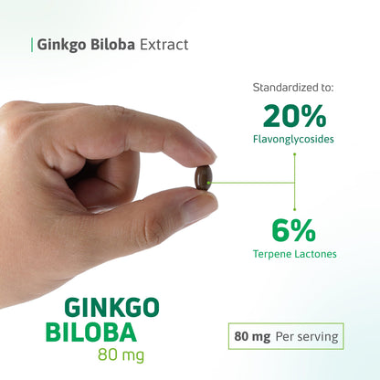 Nutra Nutrition Ginkgo Biloba 80 mg – Cognitive Support & Memory