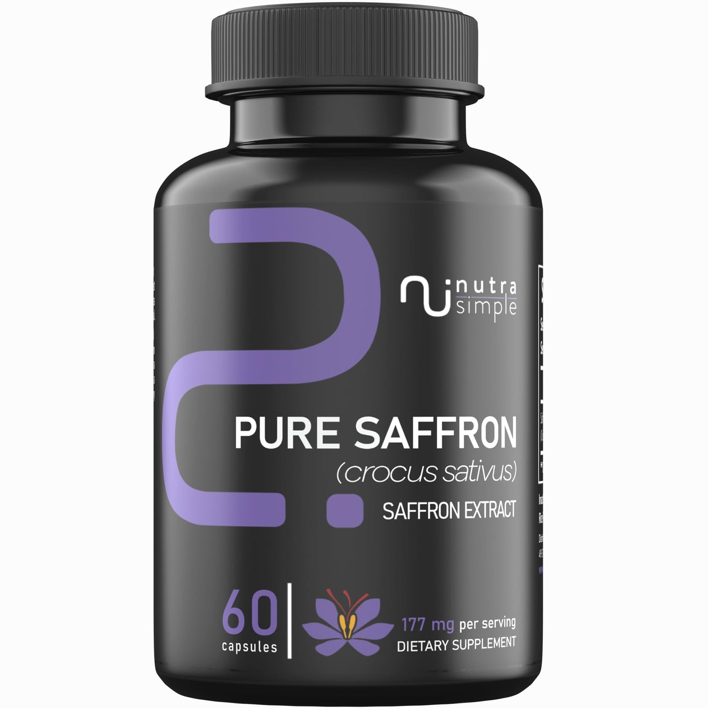 Nutra Simple Saffron 177mg – Pure Extract, Made in USA | Mood & Eye Support