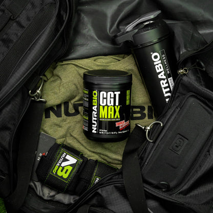 NutraBio CGT-MAX Powder – Creatine, Glutamine & Taurine for Muscle Recovery & Strength