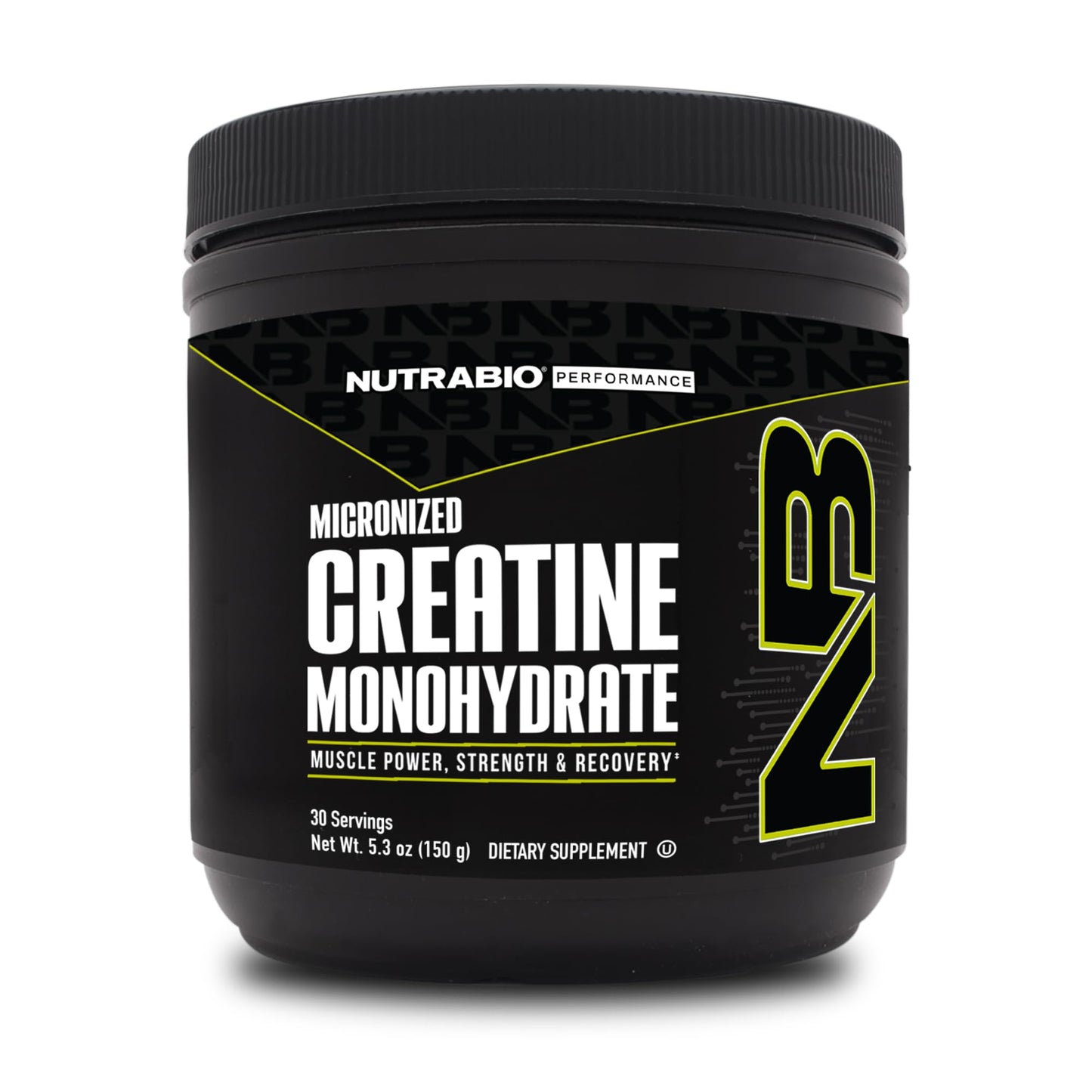 NutraBio Pure Micronized Creatine Monohydrate Powder – Unflavored, 150 g