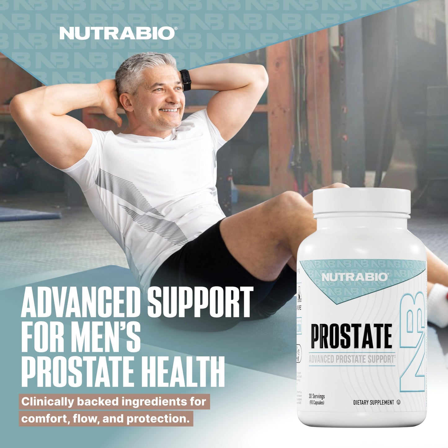 NutraBio Prostate - Advanced Prostate Support | Inflammation & Antioxidant Defense (90 Capsules)