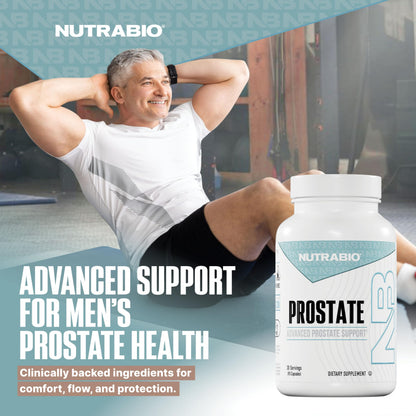 NutraBio Prostate - Advanced Prostate Support | Inflammation & Antioxidant Defense (90 Capsules)