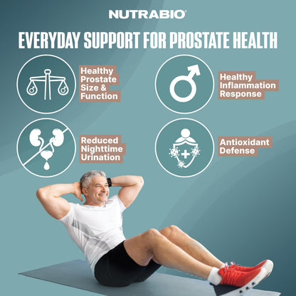 NutraBio Prostate - Advanced Prostate Support | Inflammation & Antioxidant Defense (90 Capsules)