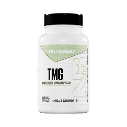 NutraBio TMG Supplements - 500mg Trimethylglycine (Betaine Anhydrous) Pack of 2