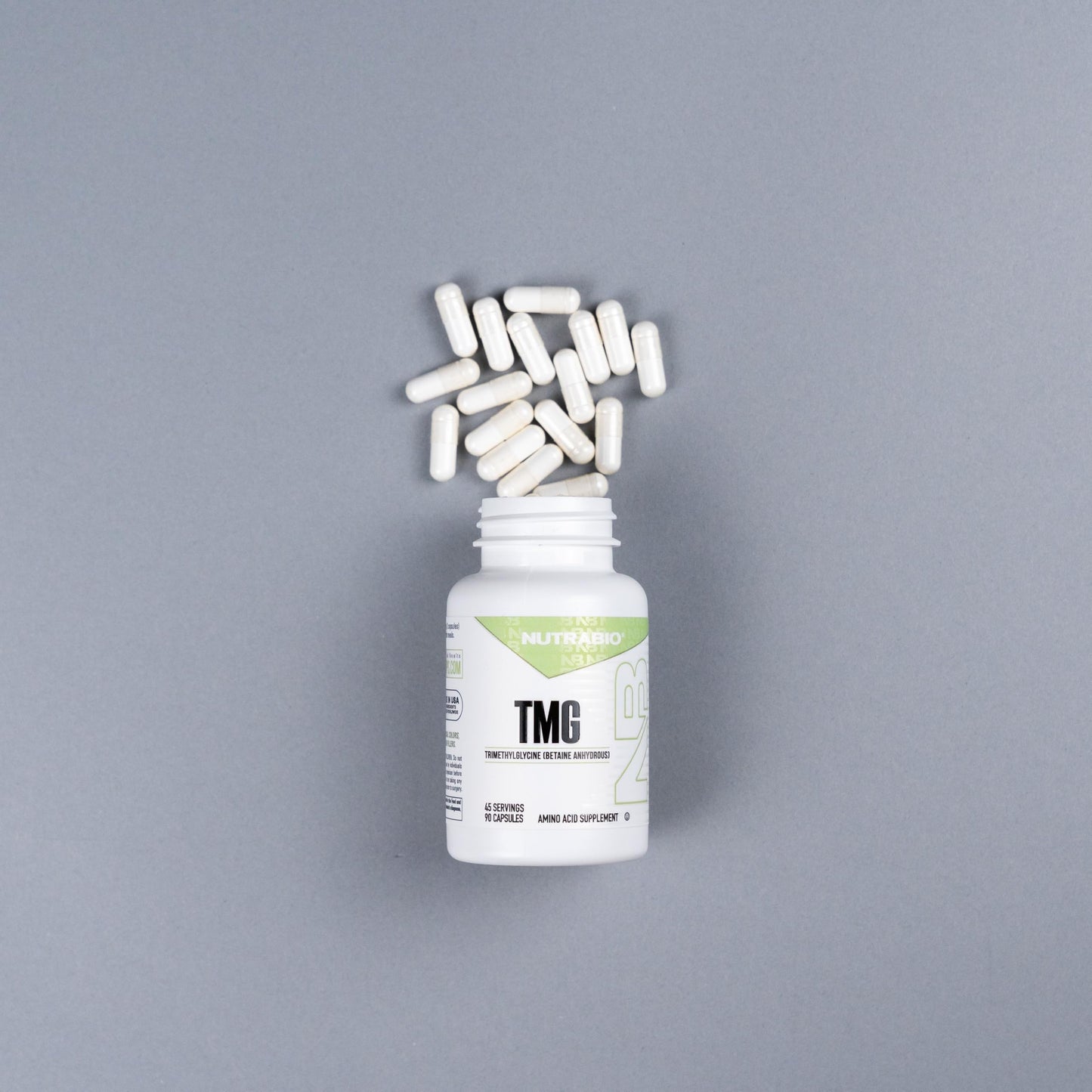 NutraBio TMG Supplements - 500mg Trimethylglycine (Betaine Anhydrous) Pack of 2