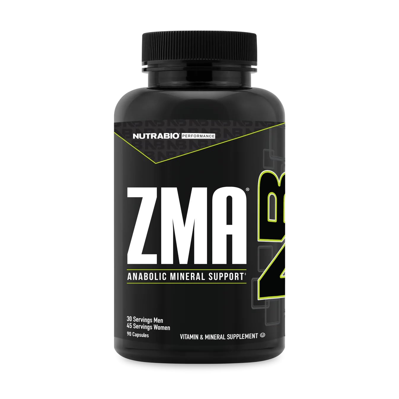 NutraBio ZMA Zinc Magnesium Supplements for Men & Women | Sleep, Recovery & Immune Support 90 Count