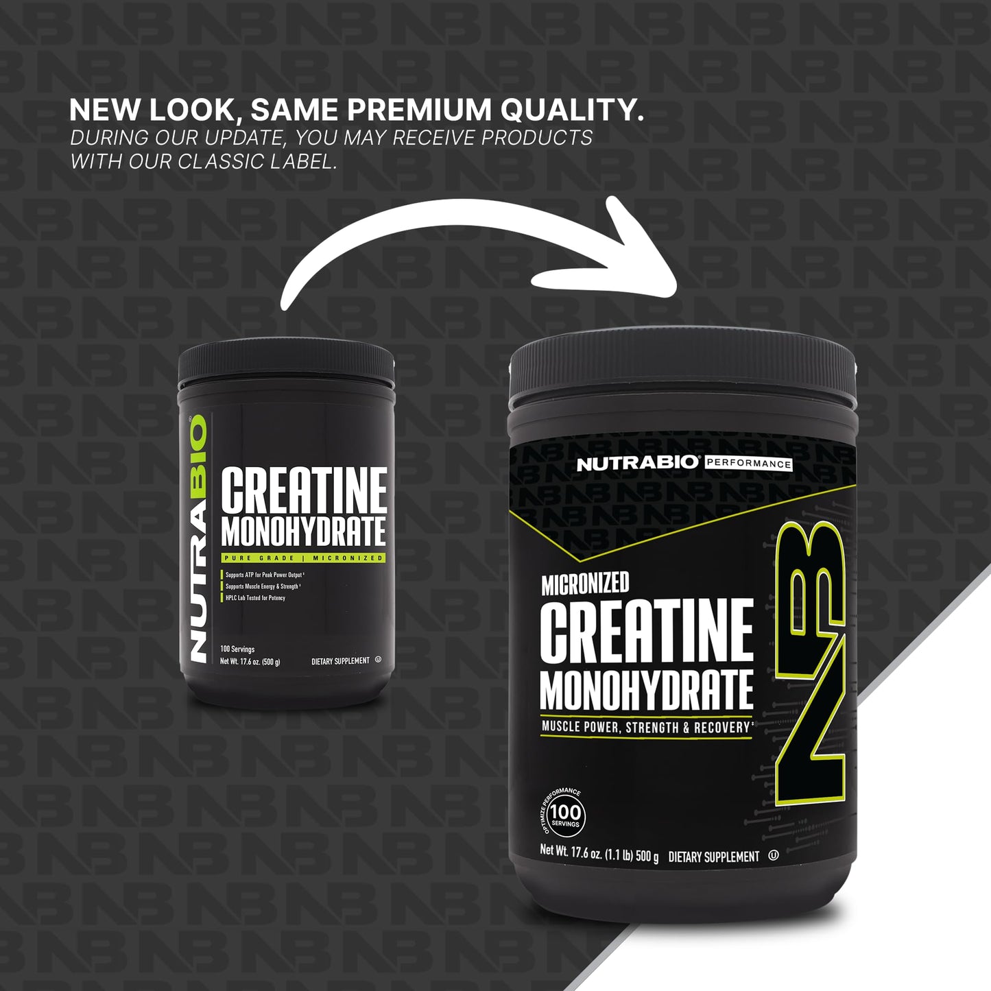 NutraBio Pure Micronized Creatine Monohydrate Powder – Unflavored, 500 g