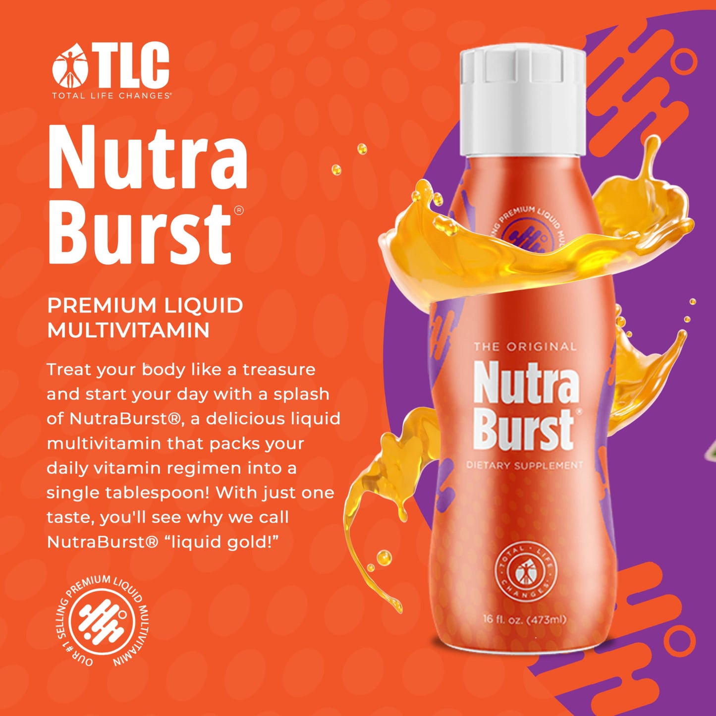 NutraBurst Liquid Multivitamin - Daily Nutritional Support (16 fl. oz)